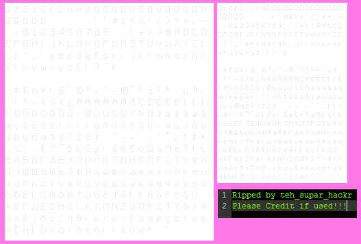 Minecraft: Xbox 360 Edition - Font