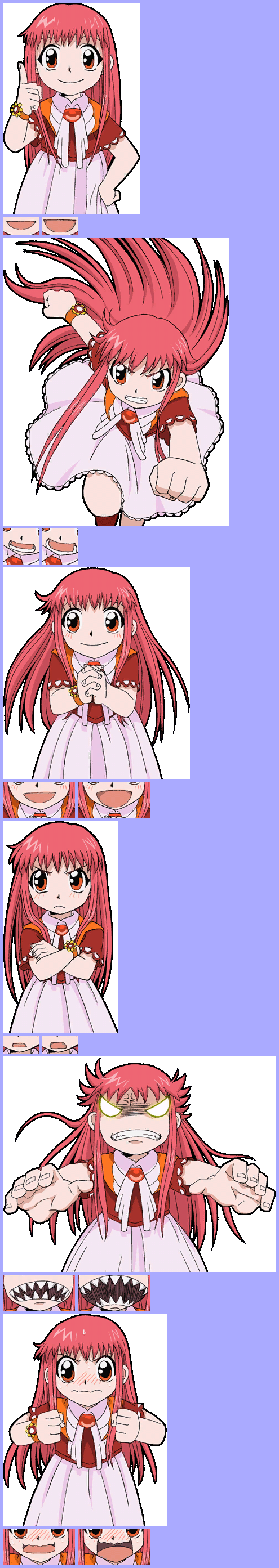 Konjiki no Gash Bell!!: Go! Go! Mamono Fight!! - Dialogue Portraits (Tia)