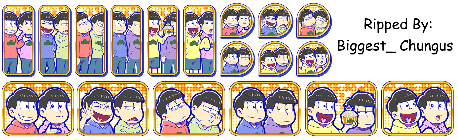 Osomatsu-san Hesokuri Wars: Battle of the NEETs - Set Icons (Pre-Movie Skits)