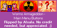 Worms Armageddon - Main Menu Buttons