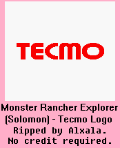Monster Rancher Explorer - Solomon - Tecmo Logo