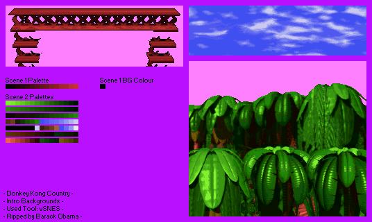 Donkey Kong Country - Intro Backgrounds
