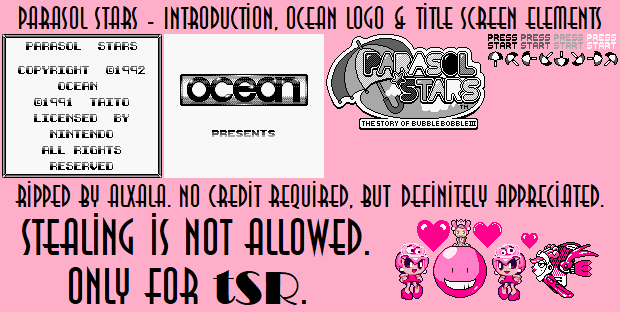 Introduction, Ocean Logo & Title Screen Elements