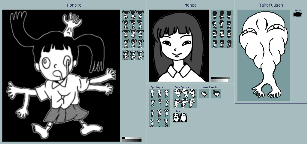 Yume Nikki - White Desert NPCs