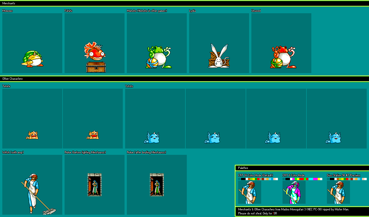 Merchants & Other Characters
