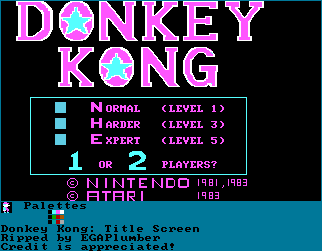 Donkey Kong - Title Screen