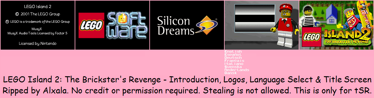 Introduction, Logos, Language Select & Title Screen