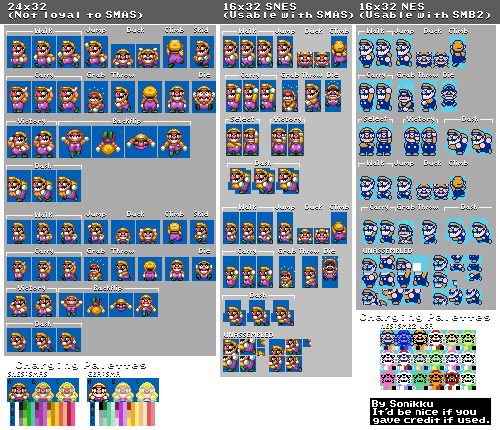 Wario Customs - Wario (Super Mario Bros. 2-Style)