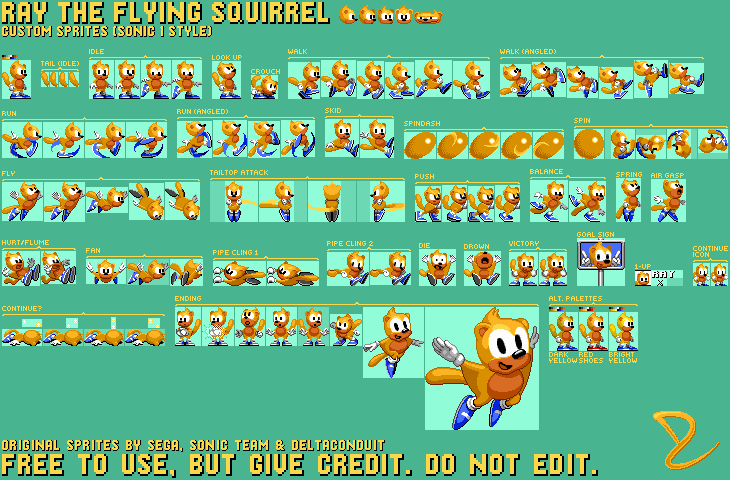 Ray (Sonic 1-Style)