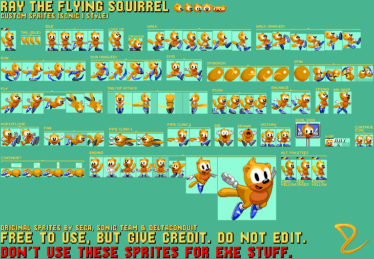 Ray (Sonic 1-Style)