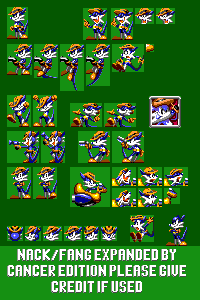 Nack / Fang (Sonic Triple Trouble-Style, Expanded)