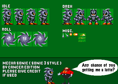 Mecha Sonic (Sonic 3-Style)