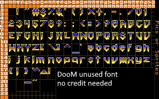 DOOM (Prototypes) - Unused Font