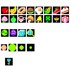 Super Pac-Man - Foods