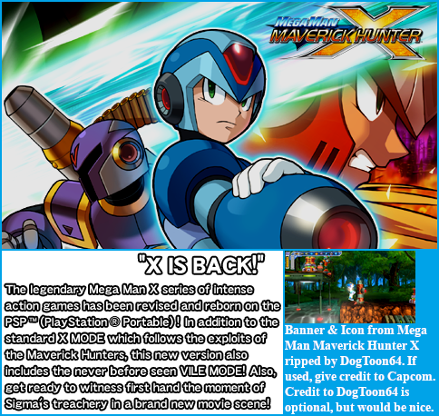 Mega Man: Maverick Hunter X - Banner & Icon