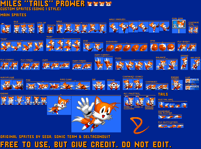 Tails (Sonic 1-Style)