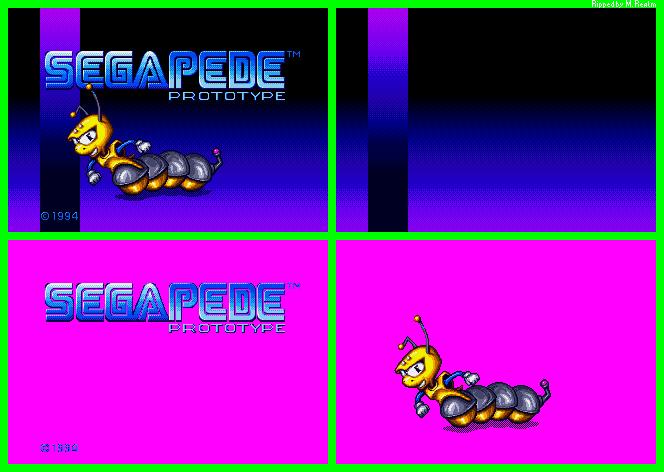 SEGAPEDE (Prototype) - Title Screen