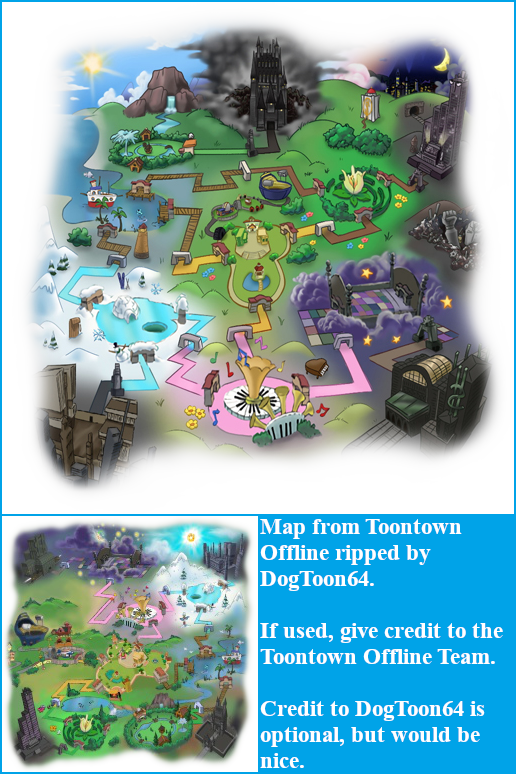 Toontown Realms / Offline - Map