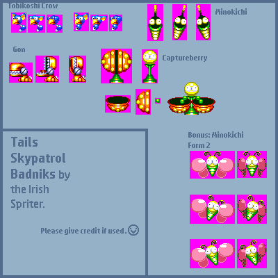 Badniks (Tails Skypatrol, Genesis-Style)