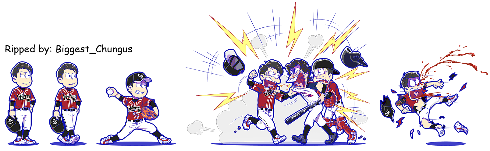 Osomatsu-san Hesokuri Wars: Battle of the NEETs - Osomatsu (Yakuza Wolf: Baseball)