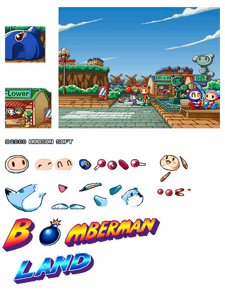 Bomberman Land - Title Screen