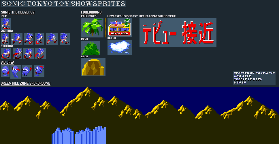 Pixel Joint Forum: Sonic 1 Title separate BG sprites?