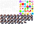 Super Pac-Man - Font