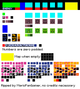 Super Metroid - Status Bar