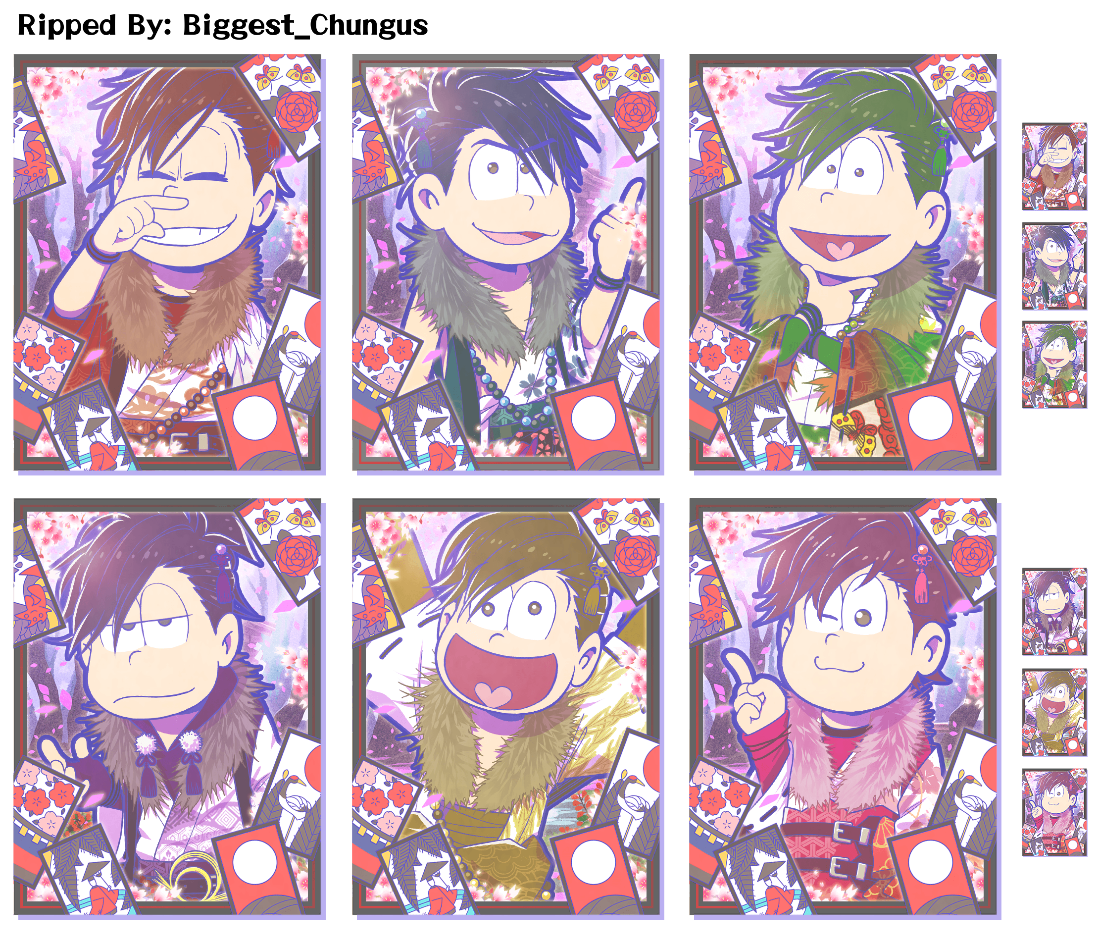 Osomatsu-san's Casual Neet Sugoroku Journey - Posters (Hanafuda)