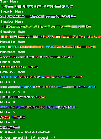 Mega Man 3 (Cellphone) - Tilesets