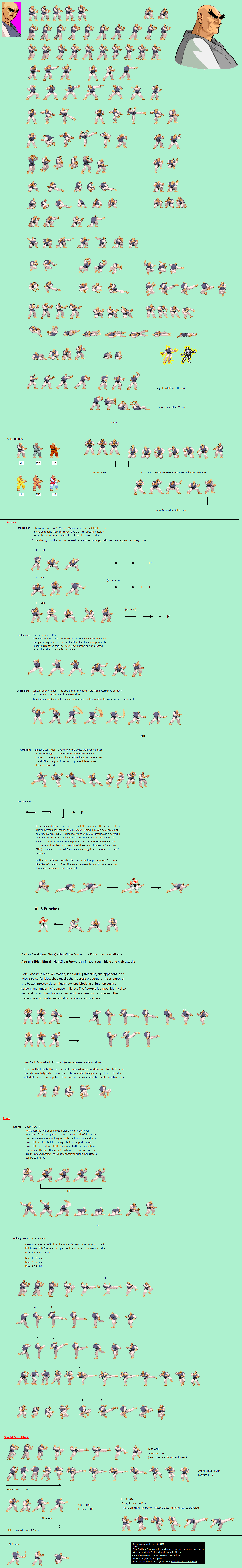 Street Fighter Customs - Retsu (Street Fighter Alpha 3-Style)