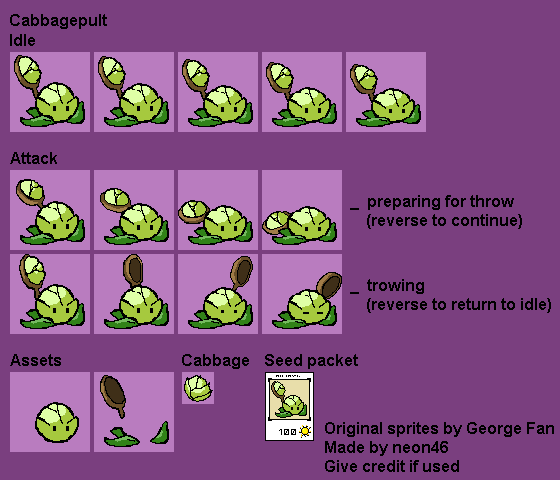 Plants VS. Zombies Customs - Cabbagepult (PvZ1 Prototype-Style)