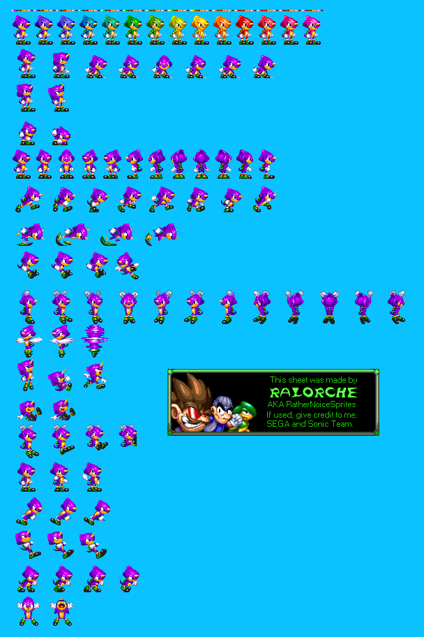 Espio (Classic, Sonic 3-Style)