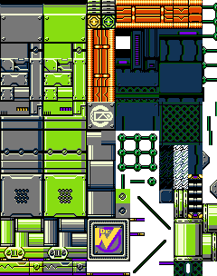 Mega Man Customs - Fuse Man Tileset (No Heroes Allowed: Dash! NES-Style)