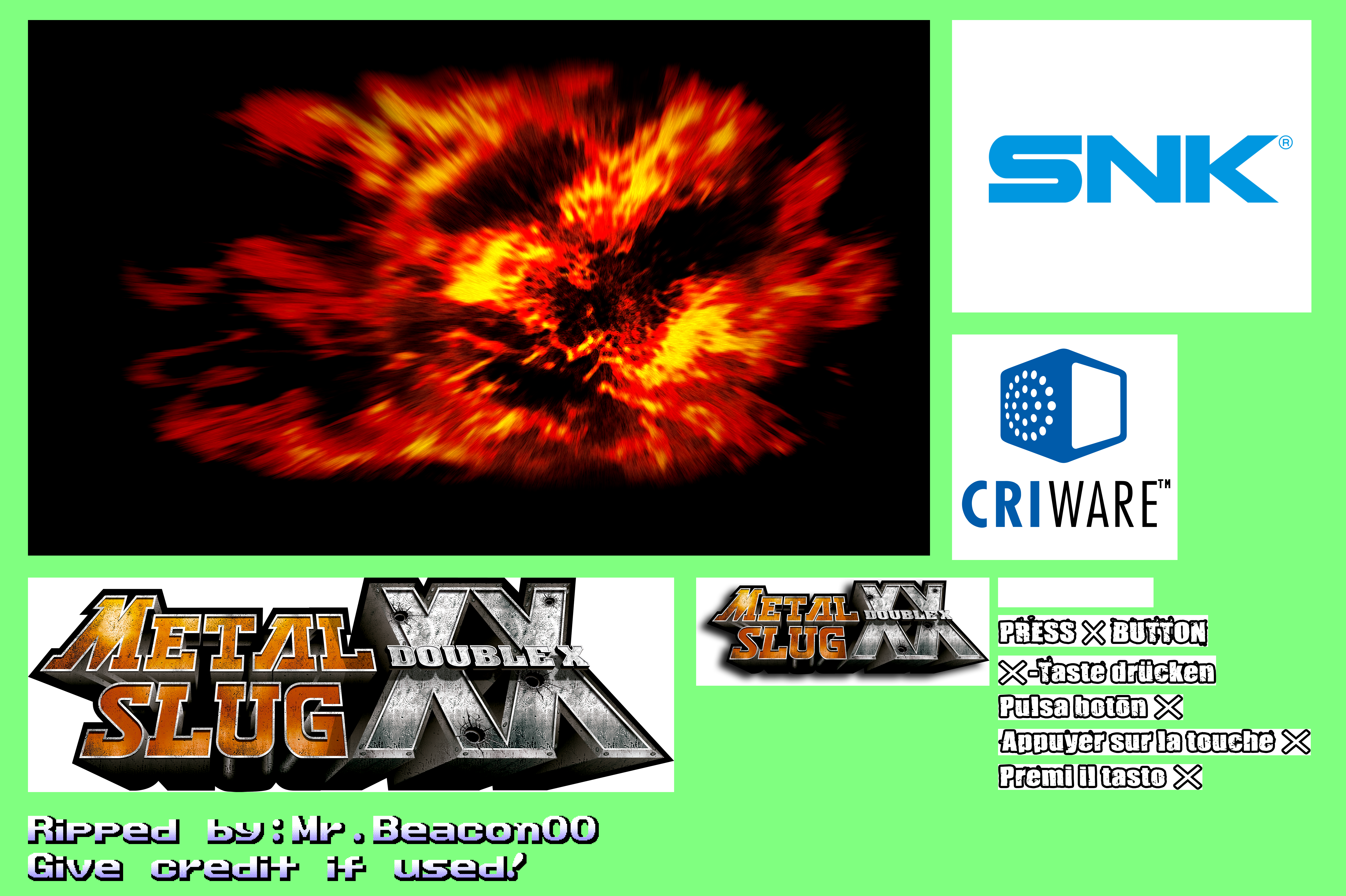 Metal Slug XX - Title Screen (PS4)