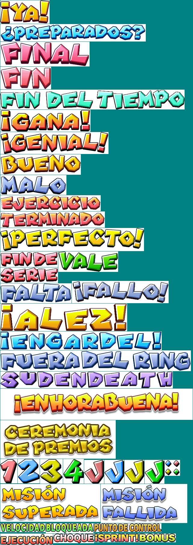 Mario & Sonic at the Olympic Games - Text (Spanish)