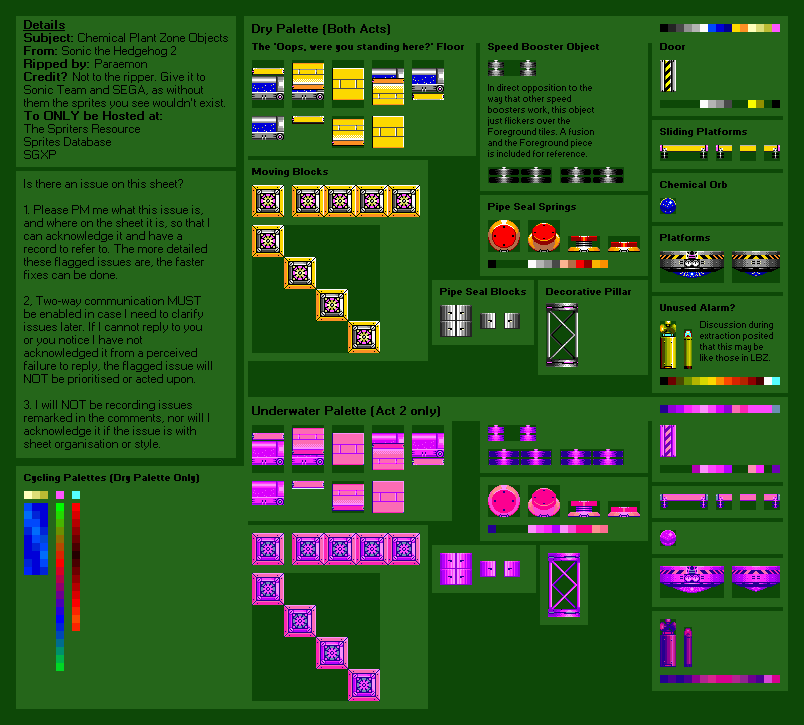 Chemical Plant Zone Objects