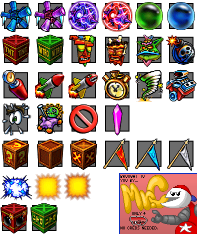 Crash Nitro Kart - Item Icons