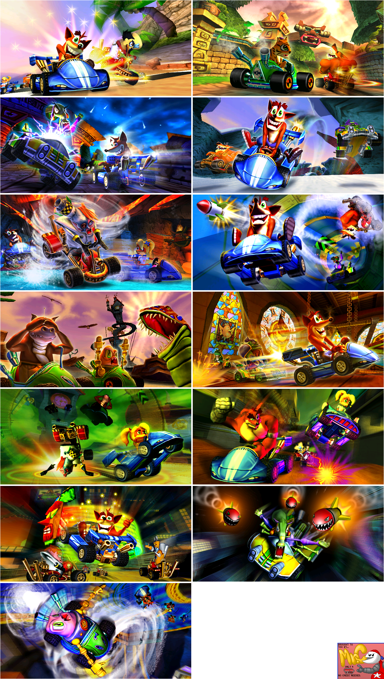 Crash Nitro Kart - Loading Screens (Race Tracks)