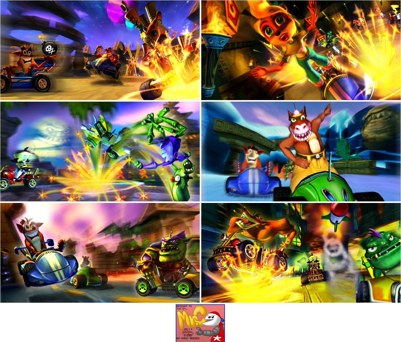 Crash Nitro Kart - Loading Screens (World Hubs)