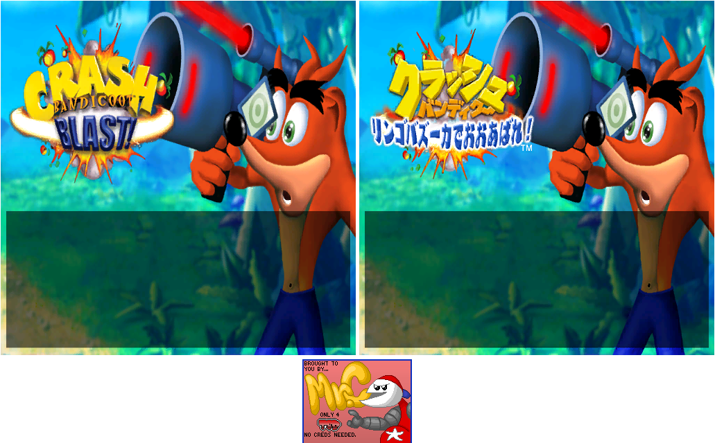 Crash Bandicoot: The Wrath of Cortex - Crash Bandicoot Blast Screen