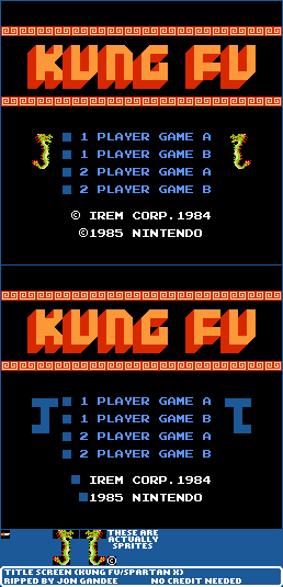 Kung Fu / Spartan X - Title Screen