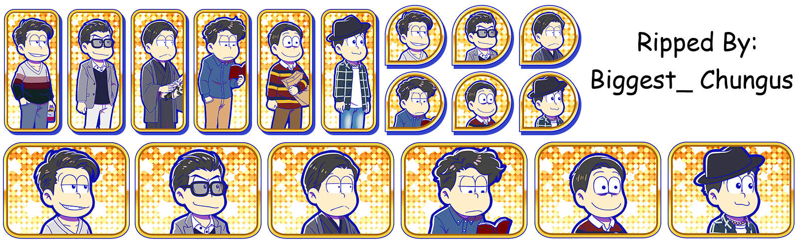 Osomatsu-san Hesokuri Wars: Battle of the NEETs - Set Icons (Denki Mystery: Sang)