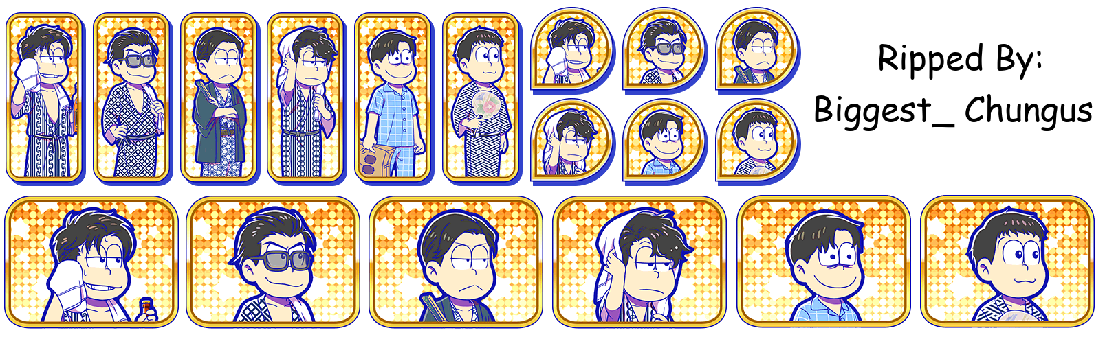 Osomatsu-san Hesokuri Wars: Battle of the NEETs - Set Icons (Denki Mystery: Zero)