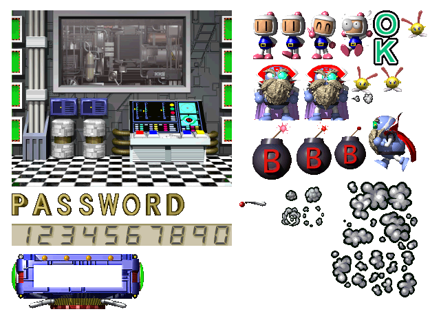Bomberman World - Password