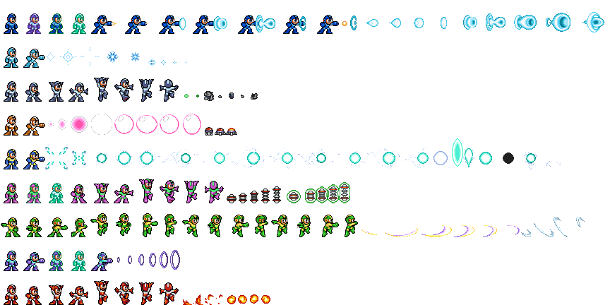 Mega Man Customs - Mega Man 7 Weapons (Wily Wars-Style)