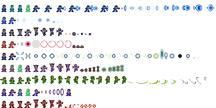 Mega Man 7 Weapons (Wily Wars-Style)