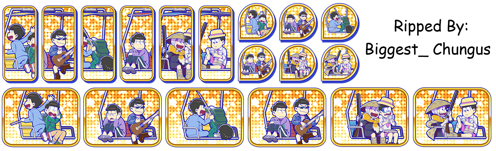 Osomatsu-san Hesokuri Wars: Battle of the NEETs - Set Icons (Mt. Takao: Lift)