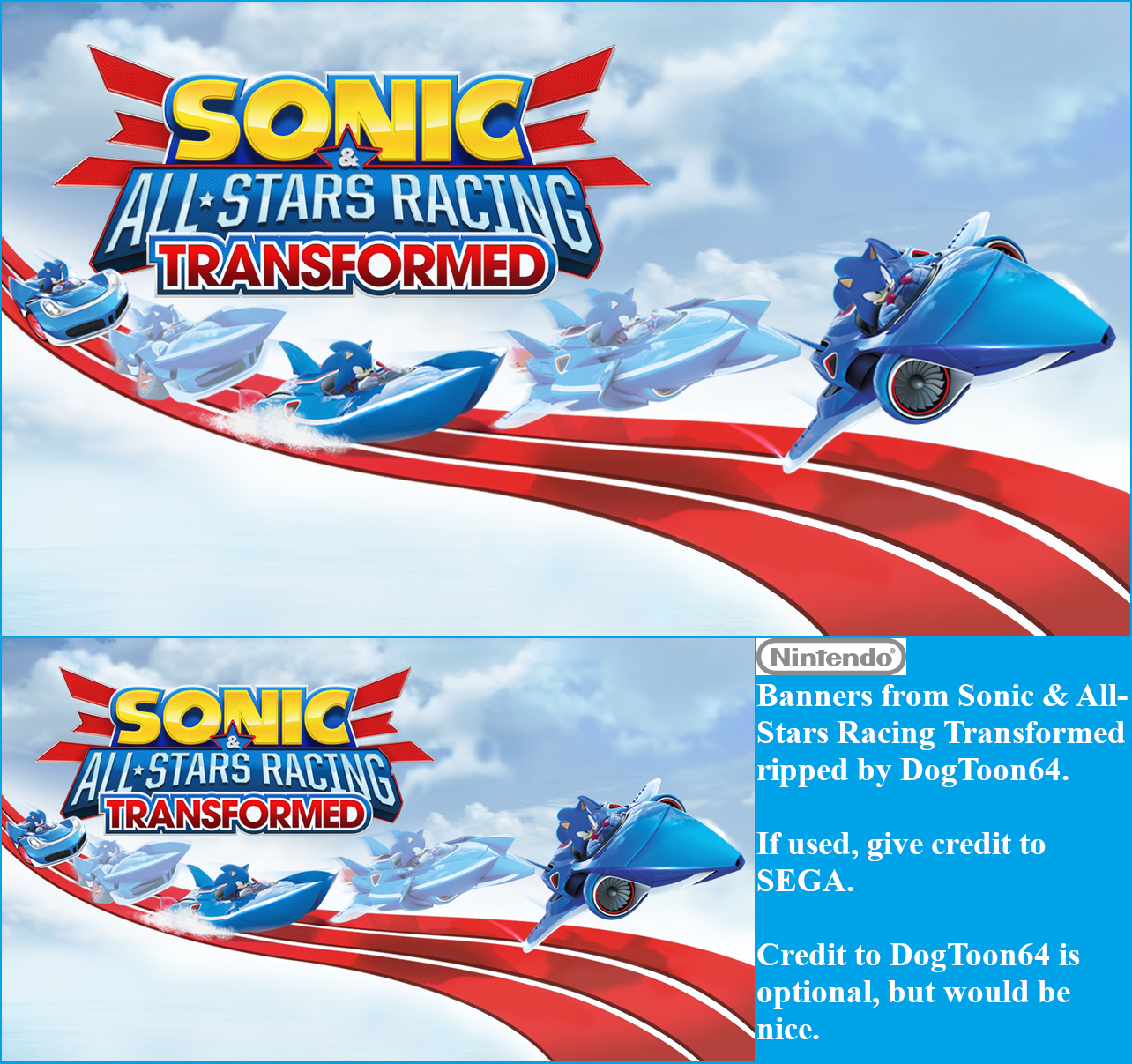 Sonic & All-Stars Racing Transformed - Banners