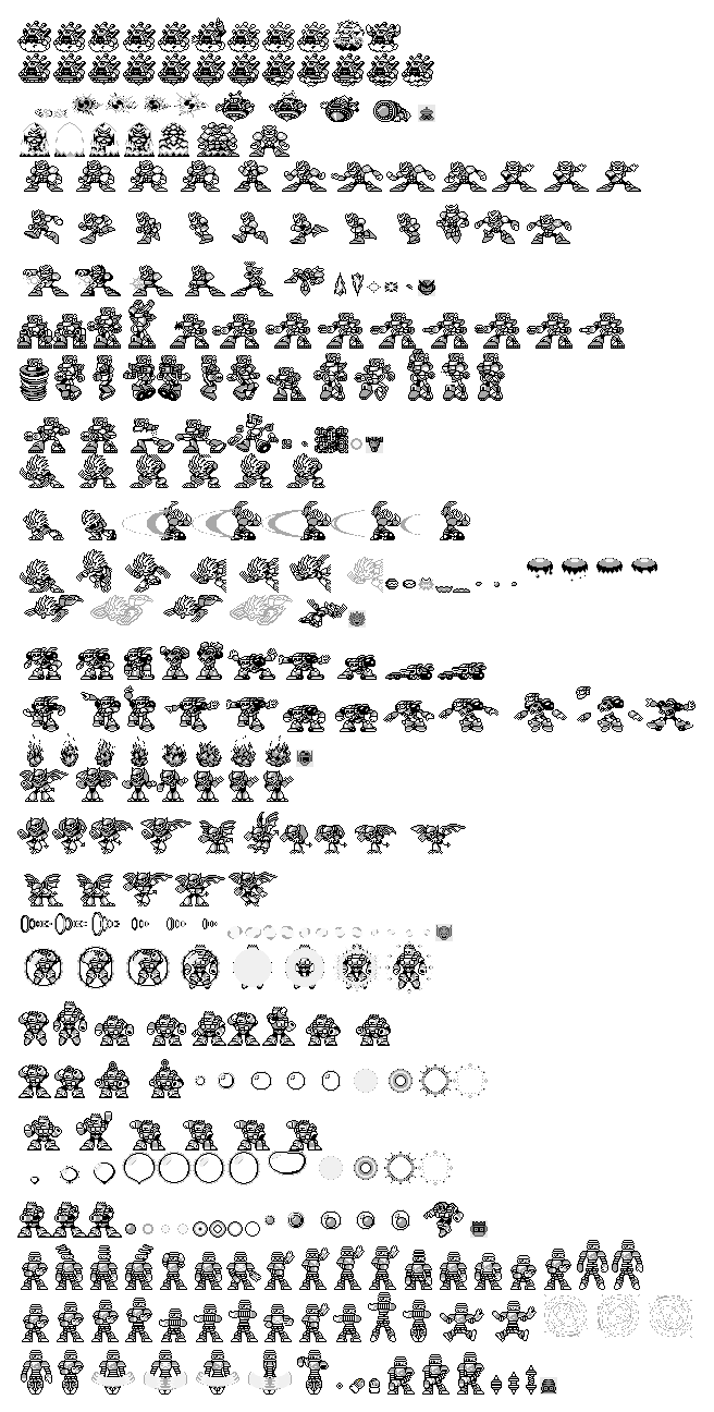 Mega Man 7 Robot Masters (Game Boy-Style)